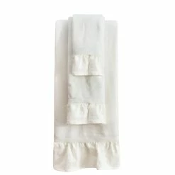 Brand new 🎉 HiEnd Accents Lily Towel Set, 3PC White 👏 -HiEnd Accents shop HiEnd Accents Lily Towel Set2C 3PC 2