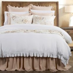 Hot Sale 🔥 HiEnd Accents Lily Washed Linen Duvet Cover Set, 3PC Blush 🎁 -HiEnd Accents shop HiEnd Accents Lily Washed Linen Duvet Cover Set2C 3PC 1