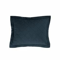 HiEnd Accents shop 14 Cheap โ HiEnd Accents Linen Cotton Diamond Quilted Boudoir Pillow, 12"x16" Navy ๐ฏ