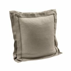 Cheapest ⌛ HiEnd Accents Luna Double Flanged Washed Linen Pillow, 20"x20" White 🧨 -HiEnd Accents shop HiEnd Accents Luna Double Flanged Washed Linen Pillow2C 2022x2022 8