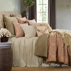 Buy 🧨 HiEnd Accents Luna Single Flanged Washed Linen Pillow, 20"x20" Gray 🎉 -HiEnd Accents shop HiEnd Accents Luna Single Flanged Washed Linen Pillow2C 2022x2022 3