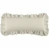 Outlet 🔥 HiEnd Accents Luna Washed Linen Ruffled Lumbar Pillow, 14"x36" Gray 💯 -HiEnd Accents shop HiEnd Accents Luna Washed Linen Ruffled Lumbar Pillow2C 1422x3622 1
