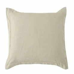 Budget 🌟 HiEnd Accents Luna Washed Linen Tailored Euro Sham, 27"x27" Taupe 👏