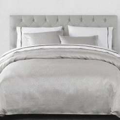 Outlet 🎉 HiEnd Accents Marilyn 3 PC Duvet Set, Super Queen Gray ⌛