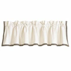 Hot Sale 🤩 HiEnd Accents Matelassé Greek Key Trim Valance - 18"x84" 🛒