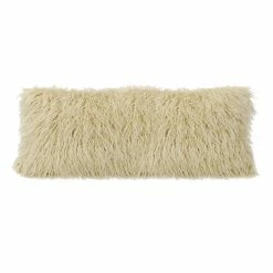 Cheap 🛒 HiEnd Accents Mongolian Faux Fur Lumbar Pillow, 14"x36" Blush 😍 -HiEnd Accents shop HiEnd Accents Mongolian Faux Fur Lumbar Pillow2C 1422x3622 2
