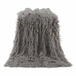 Best deal 🤩 HiEnd Accents Mongolian Faux Fur Throw Blanket, 50"x60" White ✔️