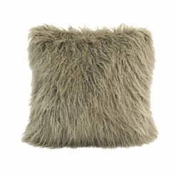 Best Sale 🥰 HiEnd Accents Mongolian Faux Fur Throw Pillow, 18"x18" White ⭐ -HiEnd Accents shop HiEnd Accents Mongolian Faux Fur Throw Pillow2C 1822x1822 2