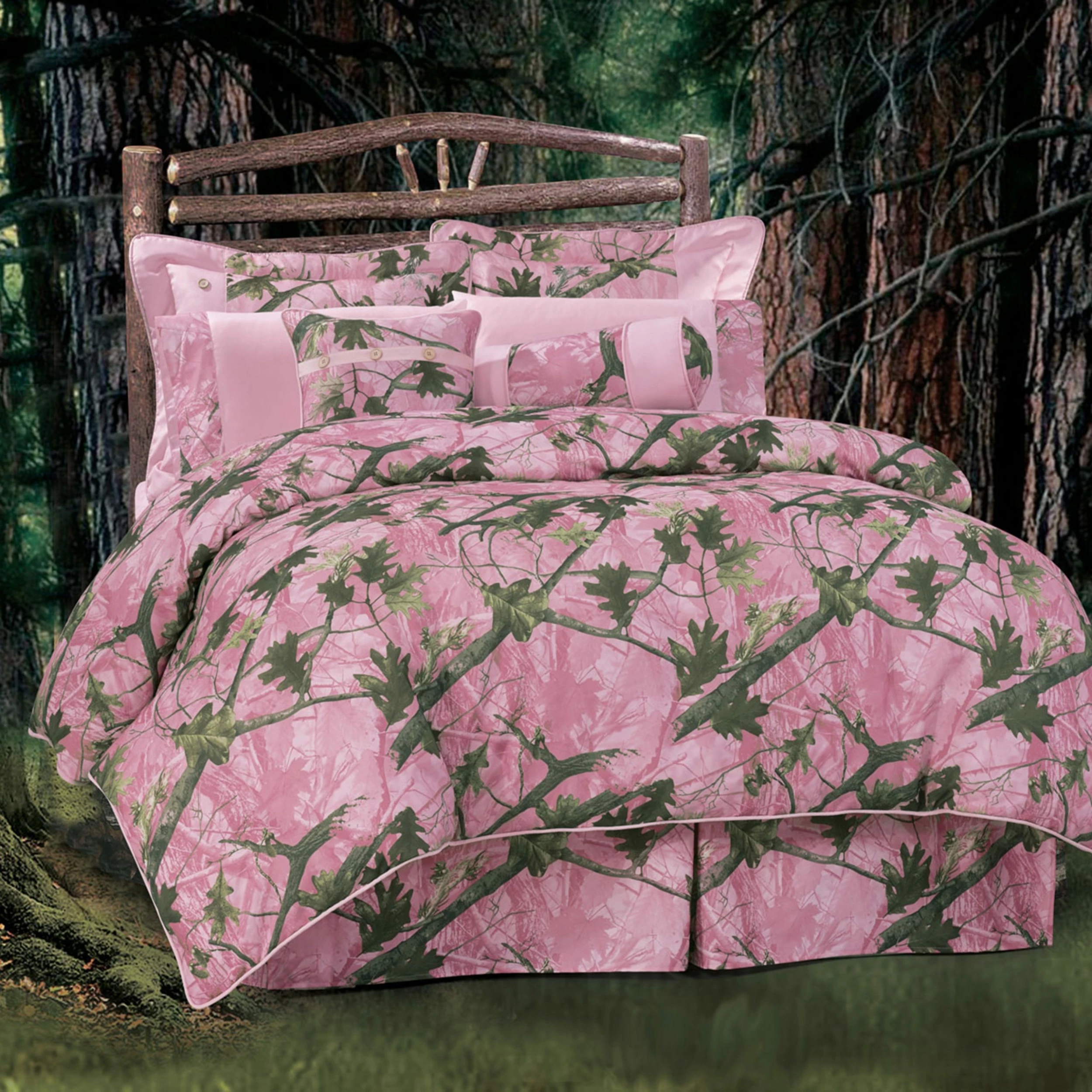 Best Pirce ๐ HiEnd Accents Oak Pink Camo Comforter Set ๐ 3 Best Pirce ๐ HiEnd Accents Oak Pink Camo Comforter Set ๐
