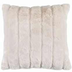 Brand new 💯 HiEnd Accents Oversized Faux White Mink Pillow, 22x22 White 😀