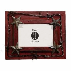 Best deal 🧨 HiEnd Accents Painted Distressed Wood W/Barbwire & Stars (Ea) 💯