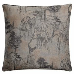 Flash Sale 🔥 HiEnd Accents Pastoral Jacquard Euro Sham, 27"x27" Champagne 👍 -HiEnd Accents shop HiEnd Accents Pastoral Jacquard Euro Sham2C 2722x2722 9