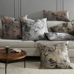 Outlet 🔔 HiEnd Accents Pastoral Jacquard Lumbar Decorative Pillow, 14"x26" Silver 🛒