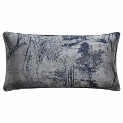Outlet 🔔 HiEnd Accents Pastoral Jacquard Lumbar Decorative Pillow, 14"x26" Silver 🛒 -HiEnd Accents shop HiEnd Accents Pastoral Jacquard Lumbar Decorative Pillow2C 1422x2622 6