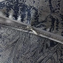 Outlet 🔔 HiEnd Accents Pastoral Jacquard Lumbar Decorative Pillow, 14"x26" Silver 🛒 -HiEnd Accents shop HiEnd Accents Pastoral Jacquard Lumbar Decorative Pillow2C 1422x2622 8