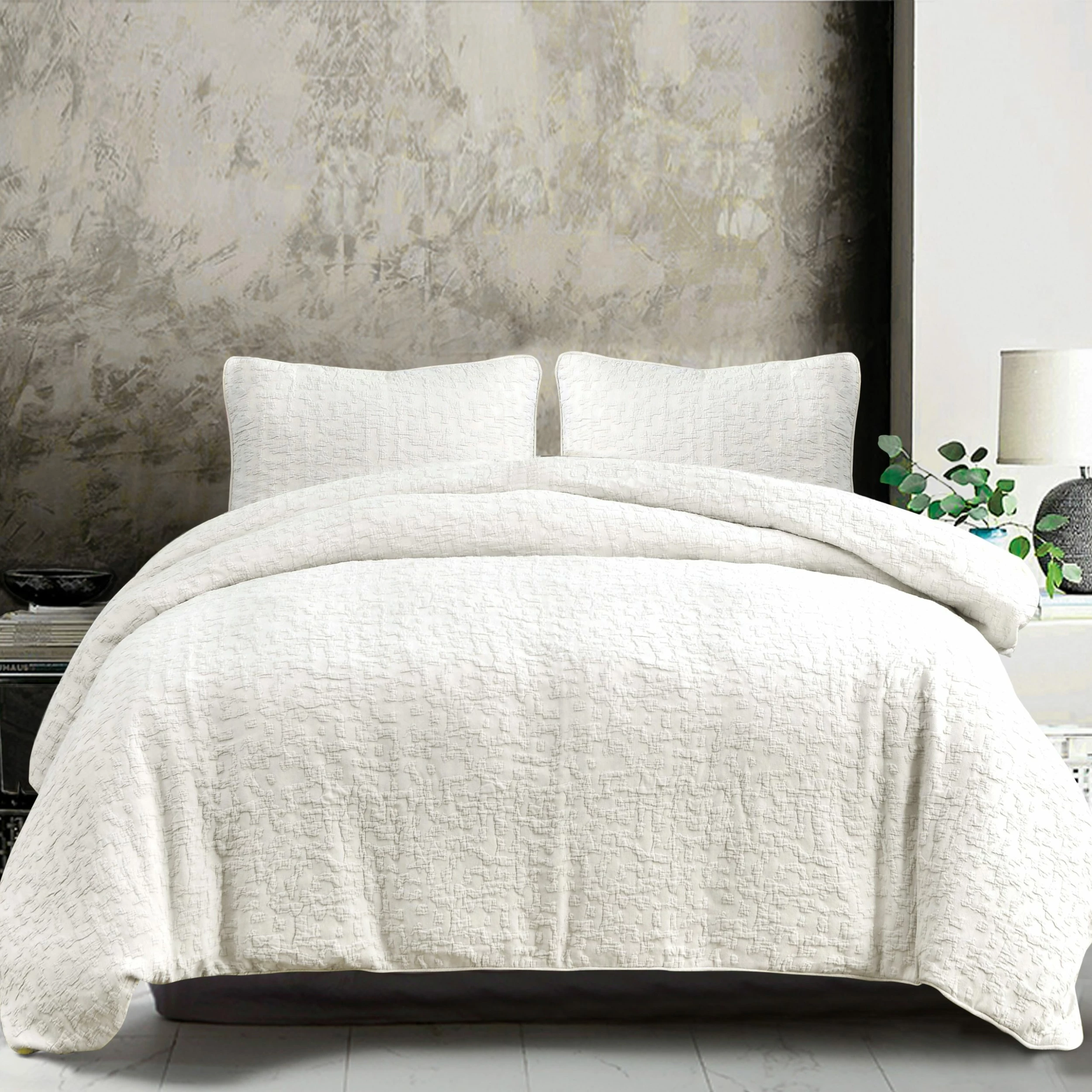 Best deal π HiEnd Accents Porto Matelasse Euro Sham, 27"x27" Vintage White π₯° 5 Best deal π HiEnd Accents Porto Matelasse Euro Sham, 27"x27" Vintage White π₯° - Image 3
