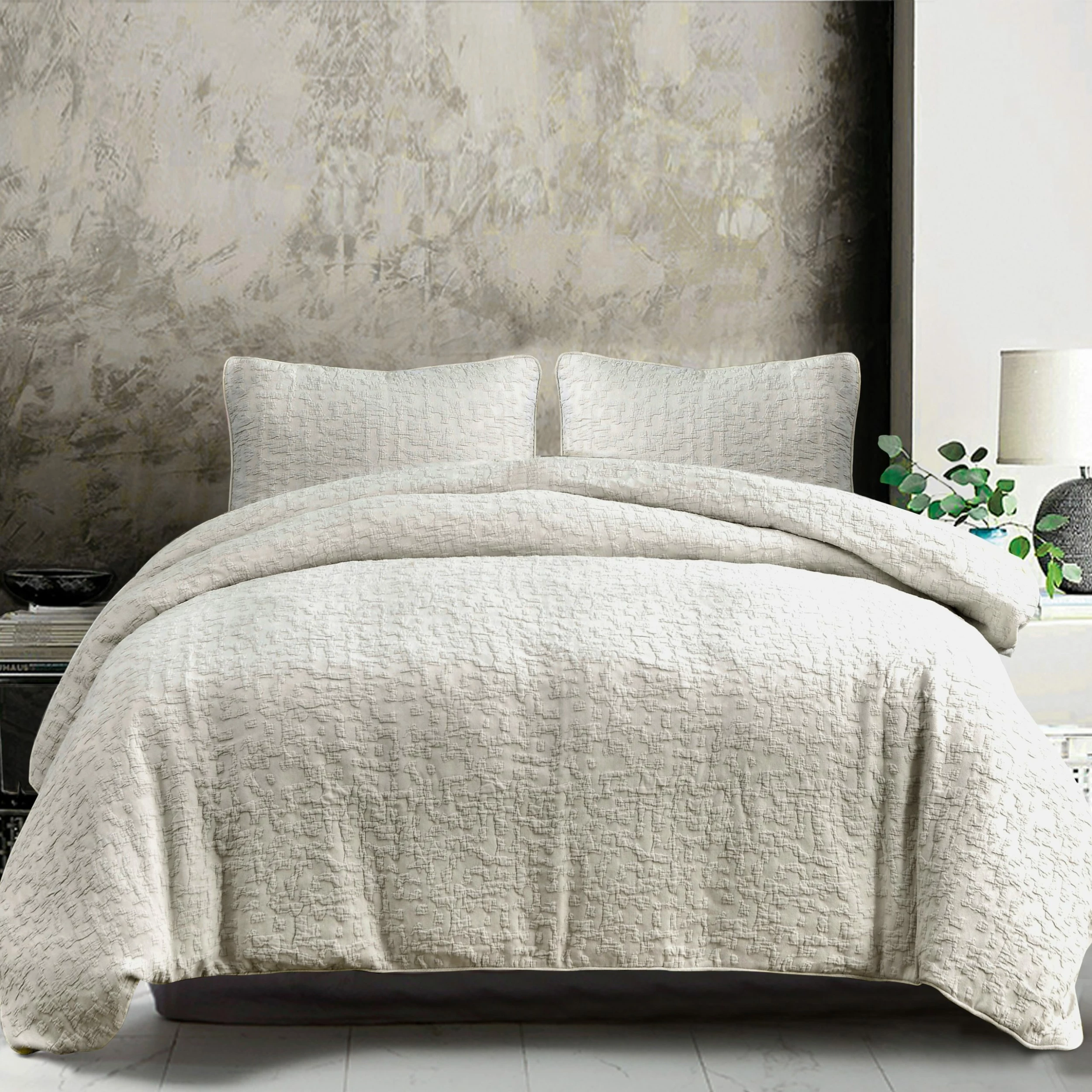 Best deal π HiEnd Accents Porto Matelasse Euro Sham, 27"x27" Vintage White π₯° 6 Best deal π HiEnd Accents Porto Matelasse Euro Sham, 27"x27" Vintage White π₯° - Image 4