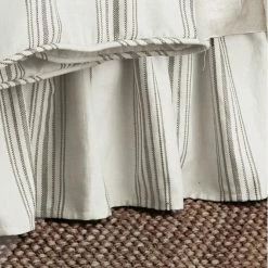 Buy ⭐ HiEnd Accents Prescott Stripe Bed 👗 Skirt Taupe 💯 -HiEnd Accents shop HiEnd Accents Prescott Stripe Bed Skirt 1