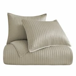 Top 10 🎉 HiEnd Accents Satin Channel Quilt Set, 3PC White 🔔