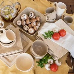 Best deal 😀 HiEnd Accents Savannah Ceramic Serving Bowl, 1PC Taupe 👏