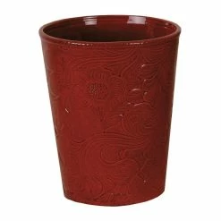 Brand new 🔔 HiEnd Accents Savannah Ceramic Wastebasket, 1PC Red 😉 9 Brand new 🔔 HiEnd Accents Savannah Ceramic Wastebasket, 1PC Red 😉 -HiEnd Accents shop HiEnd Accents Savannah Ceramic Wastebasket2C 1PC 2