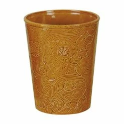 Brand new ๐ HiEnd Accents Savannah Ceramic Wastebasket, 1PC Red ๐