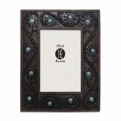 Best Sale 🌟 HiEnd Accents Scrolled Lacing W/ Turq Stones (Ea) 4X6 ⌛