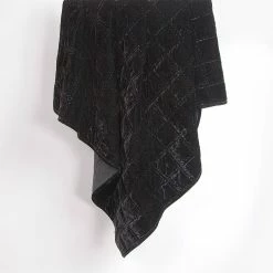 Outlet 🧨 HiEnd Accents Stella Faux Silk Velvet Double Box Stitch Throw, 50"x60" Green Ochre 🔥 -HiEnd Accents shop HiEnd Accents Stella Faux Silk Velvet Double Box Stitch Throw2C 5022x6022 9