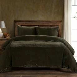 Promo 🧨 HiEnd Accents Stella Faux Silk Velvet Duvet Cover Set, 3PC Stone ✨ 21 Promo 🧨 HiEnd Accents Stella Faux Silk Velvet Duvet Cover Set, 3PC Stone ✨ -HiEnd Accents shop HiEnd Accents Stella Faux Silk Velvet Duvet Cover Set2C 3PC 3