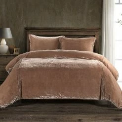 Promo 🧨 HiEnd Accents Stella Faux Silk Velvet Duvet Cover Set, 3PC Stone ✨ 24 Promo 🧨 HiEnd Accents Stella Faux Silk Velvet Duvet Cover Set, 3PC Stone ✨ -HiEnd Accents shop HiEnd Accents Stella Faux Silk Velvet Duvet Cover Set2C 3PC 5