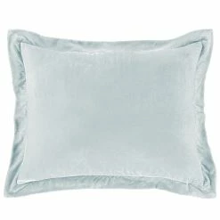 Coupon 🌟 HiEnd Accents Stella Faux Silk Velvet Flanged Dutch Euro Pillow, 27"x39" Slate ⭐ -HiEnd Accents shop HiEnd Accents Stella Faux Silk Velvet Flanged Dutch Euro Pillow2C 2722x3922 10