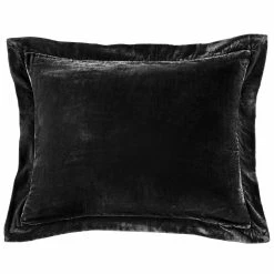Coupon 🌟 HiEnd Accents Stella Faux Silk Velvet Flanged Dutch Euro Pillow, 27"x39" Slate ⭐ -HiEnd Accents shop HiEnd Accents Stella Faux Silk Velvet Flanged Dutch Euro Pillow2C 2722x3922 4
