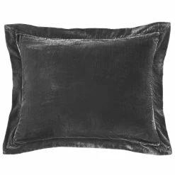 Coupon 🌟 HiEnd Accents Stella Faux Silk Velvet Flanged Dutch Euro Pillow, 27"x39" Slate ⭐ -HiEnd Accents shop HiEnd Accents Stella Faux Silk Velvet Flanged Dutch Euro Pillow2C 2722x3922 5