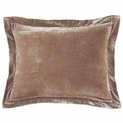 Coupon 🌟 HiEnd Accents Stella Faux Silk Velvet Flanged Dutch Euro Pillow, 27"x39" Slate ⭐ -HiEnd Accents shop HiEnd Accents Stella Faux Silk Velvet Flanged Dutch Euro Pillow2C 2722x3922 6