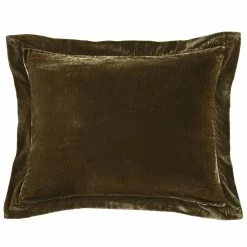 Coupon 🌟 HiEnd Accents Stella Faux Silk Velvet Flanged Dutch Euro Pillow, 27"x39" Slate ⭐ -HiEnd Accents shop HiEnd Accents Stella Faux Silk Velvet Flanged Dutch Euro Pillow2C 2722x3922 9