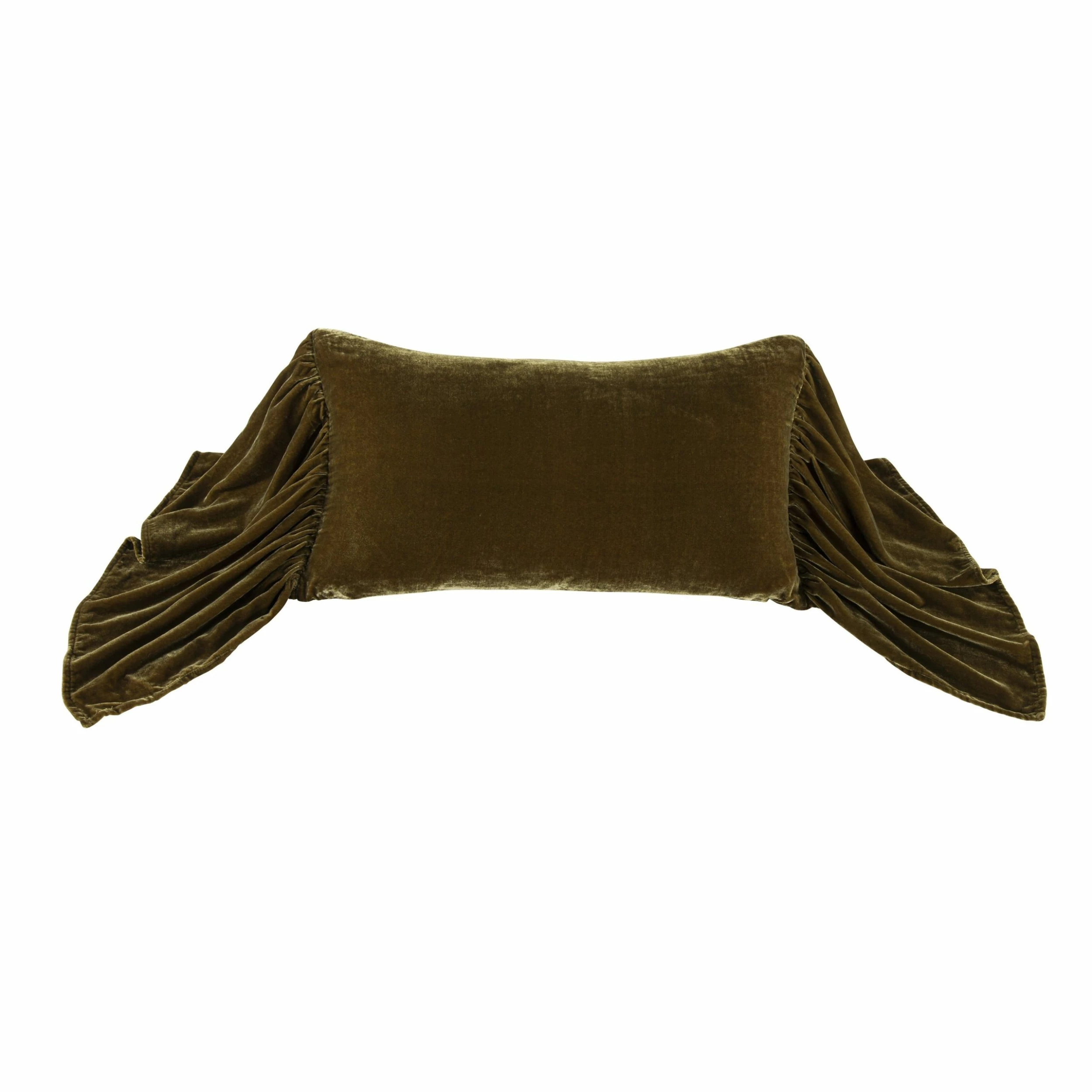 Hot Sale ๐ฏ HiEnd Accents Stella Faux Silk Velvet Long Ruffled Pillow, 14"x26" Fern Green ๐คฉ 9 Hot Sale ๐ฏ HiEnd Accents Stella Faux Silk Velvet Long Ruffled Pillow, 14"x26" Fern Green ๐คฉ - Image 7