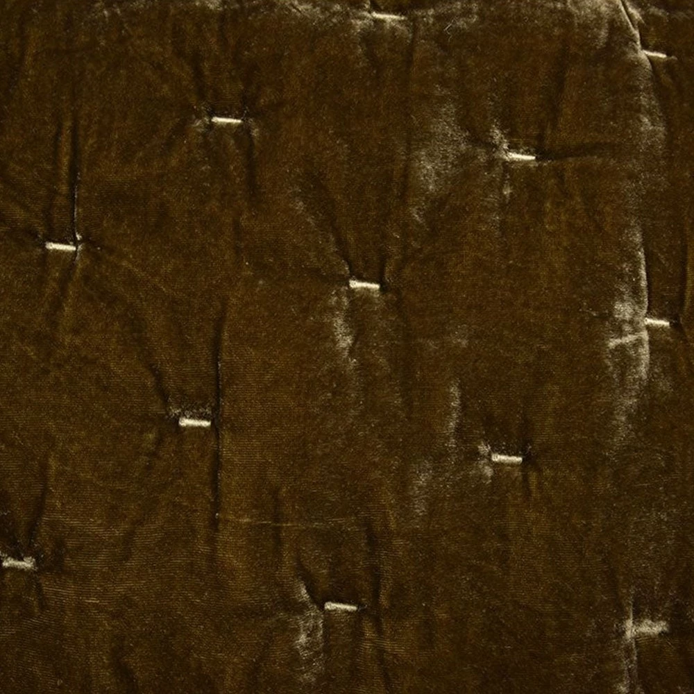 Promo ๐งจ HiEnd Accents Stella Faux Silk Velvet Quilt, 1PC Green Ochre ๐ 15 Promo ๐งจ HiEnd Accents Stella Faux Silk Velvet Quilt, 1PC Green Ochre ๐ - Image 13