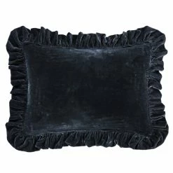 Hot Sale 🧨 HiEnd Accents Stella Faux Silk Velvet Ruffled Dutch Euro Pillow, 27"x39" Dusty Rose 🔔 -HiEnd Accents shop HiEnd Accents Stella Faux Silk Velvet Ruffled Dutch Euro Pillow2C 2722x3922 10