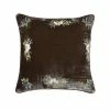 Promo 😀 HiEnd Accents Stella Western Floral Embroidered Faux Silk Velvet Pillow Midnight Blue 🎁 -HiEnd Accents shop HiEnd Accents Stella Western Floral Embroidered Faux Silk Velvet Pillow