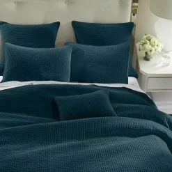 Best reviews of 🌟 HiEnd Accents Stonewashed Cotton Velvet Quilt Set, 3PC Emerald 🔔 -HiEnd Accents shop HiEnd Accents Stonewashed Cotton Velvet Quilt Set2C 3PC 11