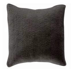 Deals โญ HiEnd Accents Stonewashed Cotton Velvet Quilted Euro Sham Fern Green ๐