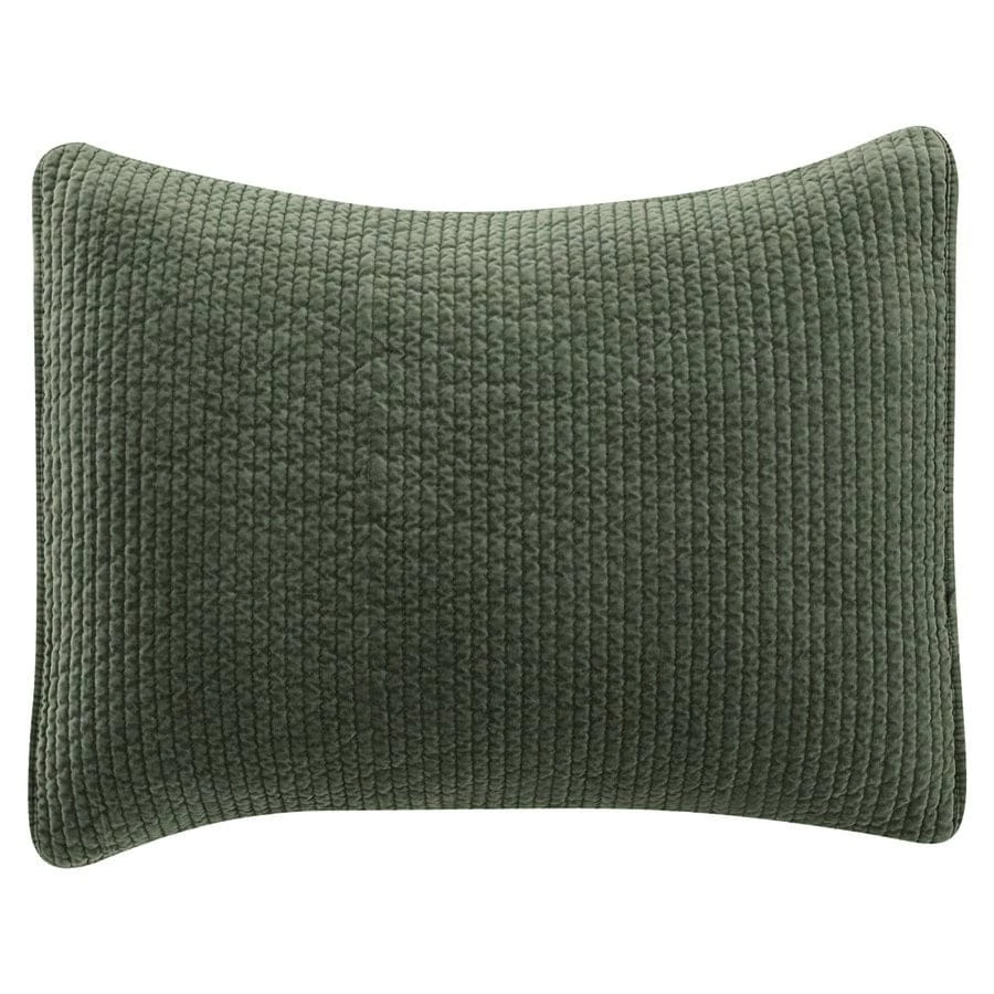 Best deal ✨ HiEnd Accents Stonewashed Cotton Velvet Quilted Pillow Sham Fern Green ❤️ 8 Best deal ✨ HiEnd Accents Stonewashed Cotton Velvet Quilted Pillow Sham Fern Green ❤️ - Image 6