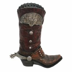 Cheapest 🤩 HiEnd Accents Tooled Cowboy Boot Vase 🛒