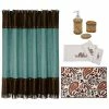 Cheapest ❤️ HiEnd Accents Turquoise Savannah 9-PC Bath Accessary And Rebecca Towel Set - Multi 💯 -HiEnd Accents shop HiEnd Accents Turquoise Savannah 9 PC Bath Accessary and Rebecca Towel Set