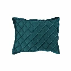 Outlet 🔔 HiEnd Accents Velvet Diamond Quilted Boudoir Pillow, 12"x16" Gold 🌟