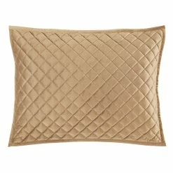 Flash Sale 🎉 HiEnd Accents Velvet Diamond Quilted Pillow Sham Set, 2PC Gold 🎁 -HiEnd Accents shop HiEnd Accents Velvet Diamond Quilted Pillow Sham Set2C 2PC 4