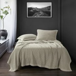 Outlet 💯 HiEnd Accents Waffle Weave Cotton Coverlet Set, 3PC White ❤️ -HiEnd Accents shop HiEnd Accents Waffle Weave Cotton Coverlet Set2C 3PC 7