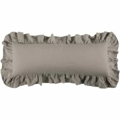 Outlet 🔥 HiEnd Accents Luna Washed Linen Ruffled Lumbar Pillow, 14"x36" Gray 💯 18 Outlet 🔥 HiEnd Accents Luna Washed Linen Ruffled Lumbar Pillow, 14"x36" Gray 💯 -HiEnd Accents shop HiEnd Accents Washed Linen Ruffled Lumbar Pillow2C 1422x3622 5