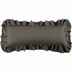 Outlet 🔥 HiEnd Accents Luna Washed Linen Ruffled Lumbar Pillow, 14"x36" Gray 💯 19 Outlet 🔥 HiEnd Accents Luna Washed Linen Ruffled Lumbar Pillow, 14"x36" Gray 💯 -HiEnd Accents shop HiEnd Accents Washed Linen Ruffled Lumbar Pillow2C 1422x3622 6