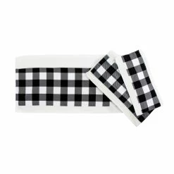Best deal 🤩 HiEnd AccentsCamille Black Buffalo Check Towel Set, 3PC 🎉